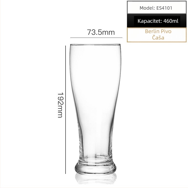 Staklena čaša za viski s tiskanim logom, moderan minimalistički stil, pakiranje u šarenoj kutiji