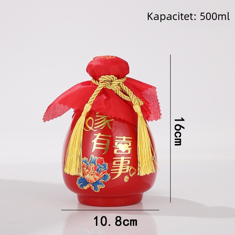 Keramička boca za liker od Yaojing — retro stil s laganim luksuzom, zatvorena ručna boca za vino, jednostruko pakiranje, vrhunska kvaliteta