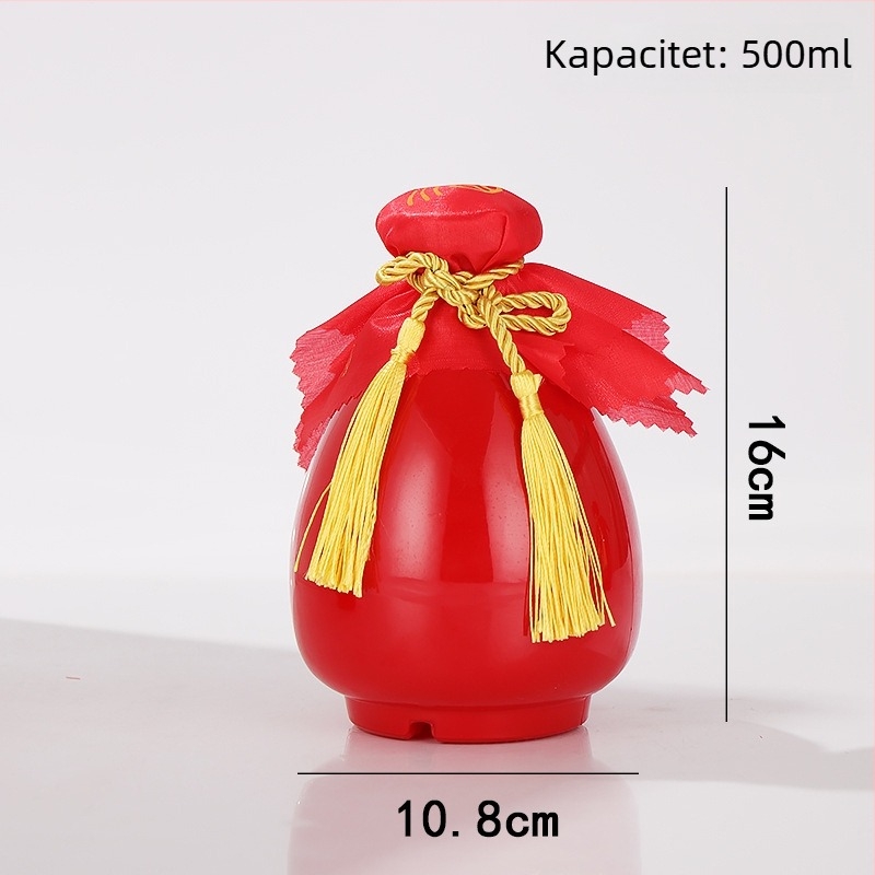 Keramička boca za liker od Yaojing — retro stil s laganim luksuzom, zatvorena ručna boca za vino, jednostruko pakiranje, vrhunska kvaliteta