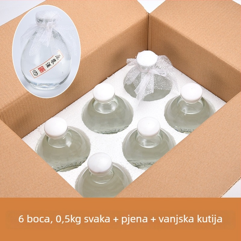 Keramička boca za liker od Yaojing — retro stil s laganim luksuzom, zatvorena ručna boca za vino, jednostruko pakiranje, vrhunska kvaliteta