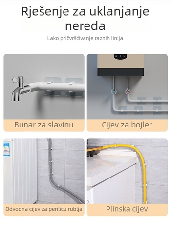 Bezbušični držač cijevi za PPR, U-oblik držač za montažu na zid za plinske i vodovodne cijevi; Vrsta: Drugo; Opseg primjene: Drugo; Marka: Drugo