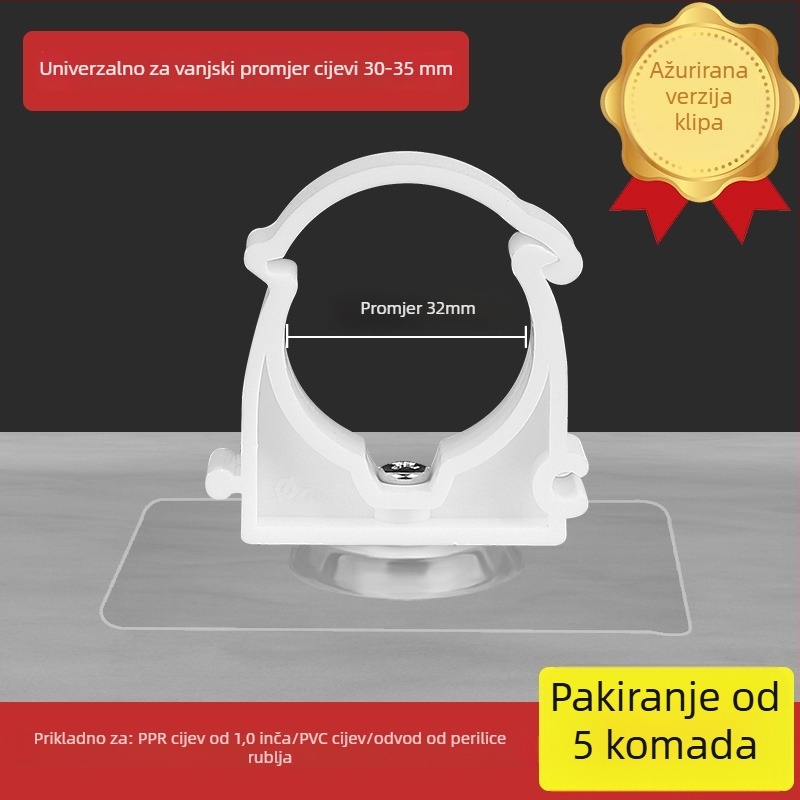 Bezbušični držač cijevi za PPR, U-oblik držač za montažu na zid za plinske i vodovodne cijevi; Vrsta: Drugo; Opseg primjene: Drugo; Marka: Drugo