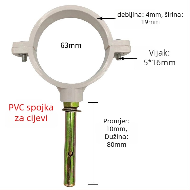 Stezaljka za cijev od nehrđajućeg čelika s ravnim završetkom za odvodnjavanje — Yu Ye