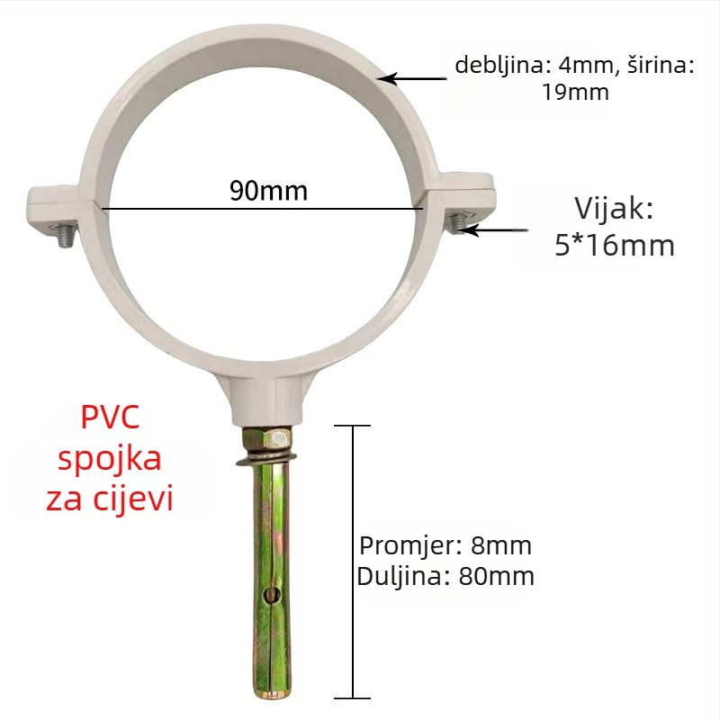 Stezaljka za cijev od nehrđajućeg čelika s ravnim završetkom za odvodnjavanje — Yu Ye