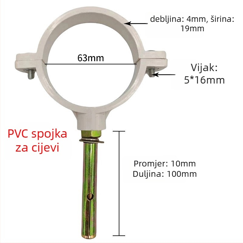 Stezaljka za cijev od nehrđajućeg čelika s ravnim završetkom za odvodnjavanje — Yu Ye