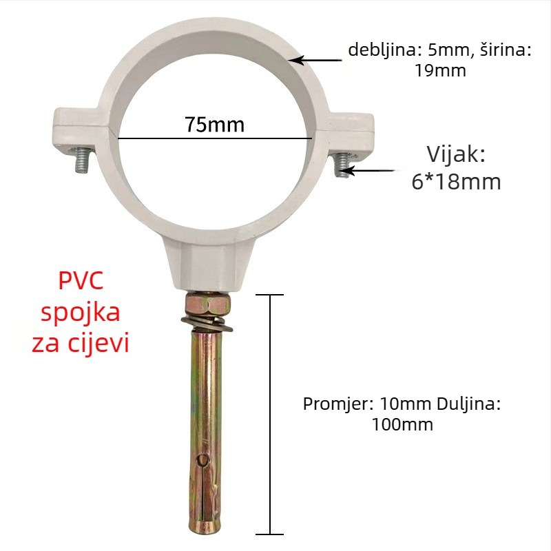 Stezaljka za cijev od nehrđajućeg čelika s ravnim završetkom za odvodnjavanje — Yu Ye