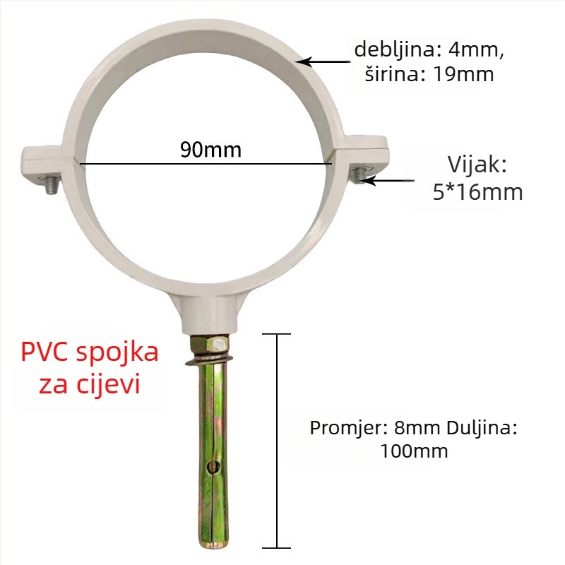 Stezaljka za cijev od nehrđajućeg čelika s ravnim završetkom za odvodnjavanje — Yu Ye