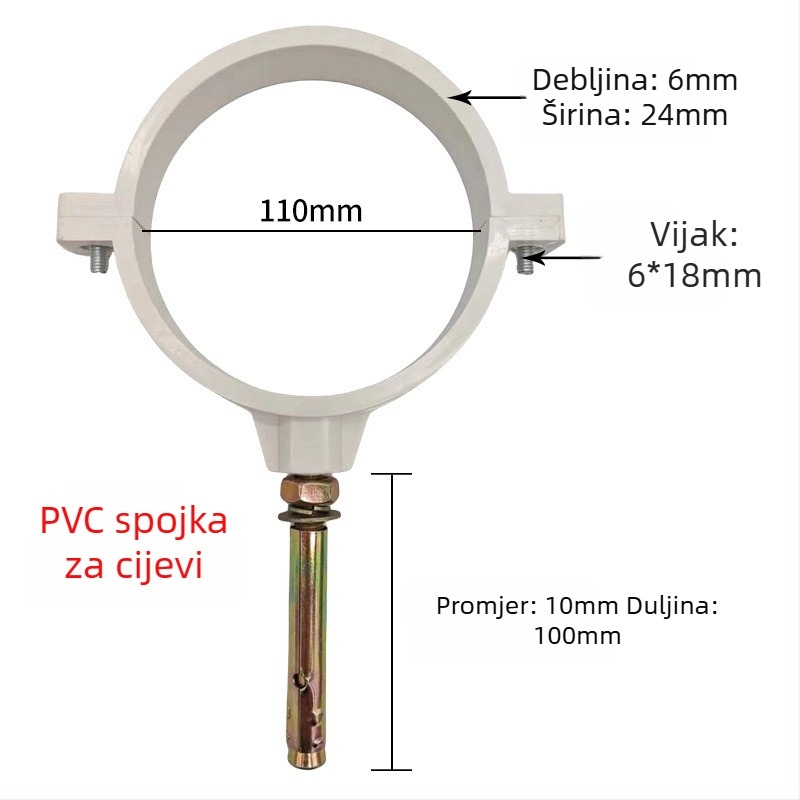 Stezaljka za cijev od nehrđajućeg čelika s ravnim završetkom za odvodnjavanje — Yu Ye