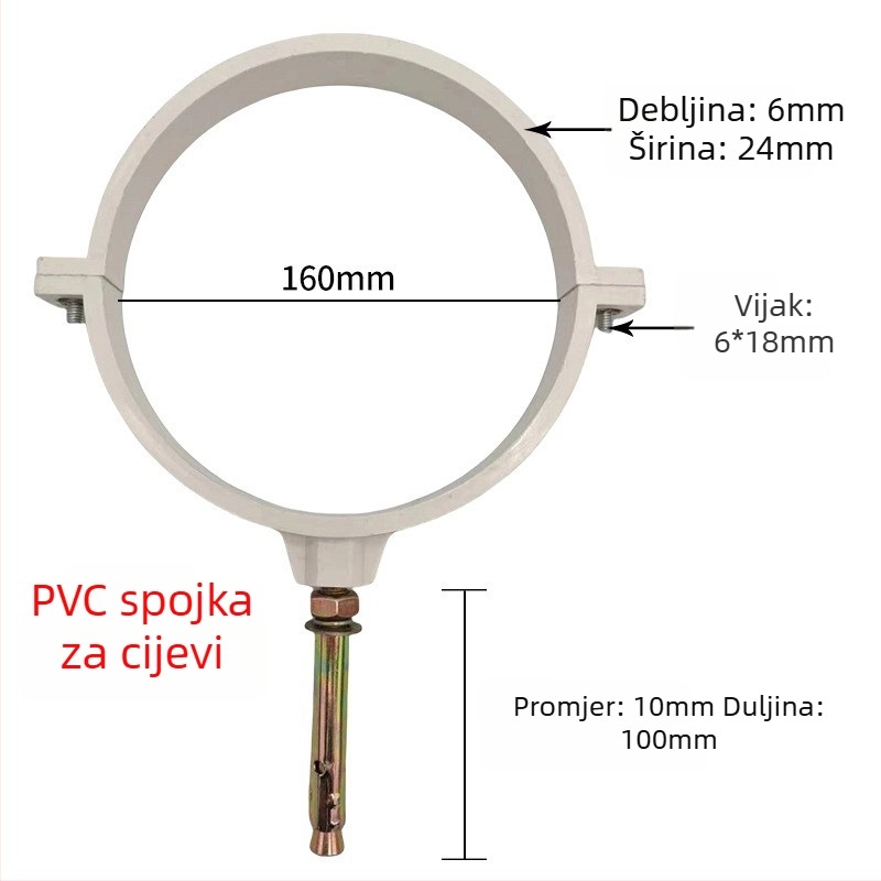Stezaljka za cijev od nehrđajućeg čelika s ravnim završetkom za odvodnjavanje — Yu Ye