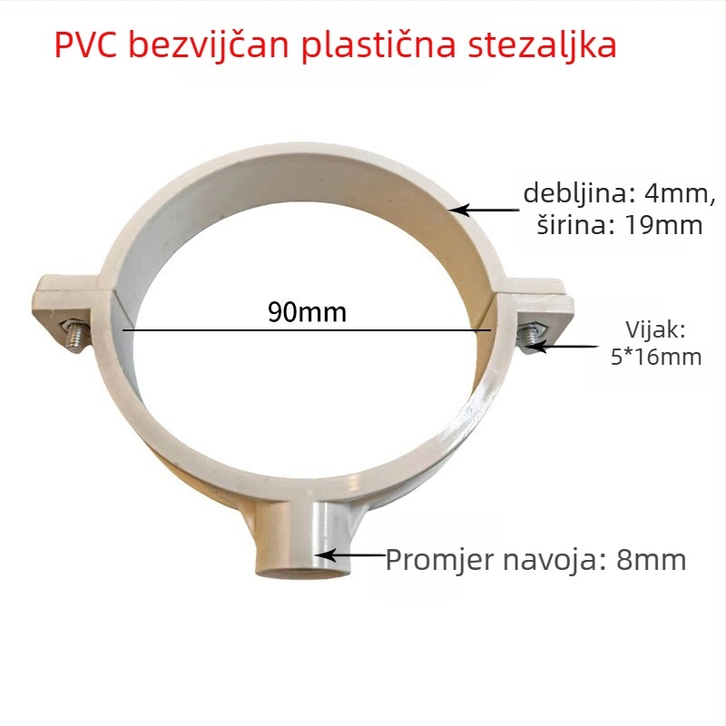 Stezaljka za cijev od nehrđajućeg čelika s ravnim završetkom za odvodnjavanje — Yu Ye