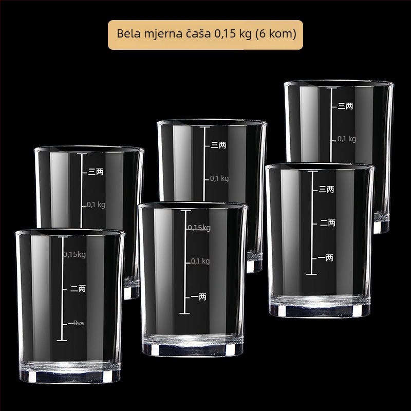 Set čaša za alkohol iz otpornog stakla, kapacitet 101–200 ml, ispisano logo, pakiranje u papirnatoj kutiji