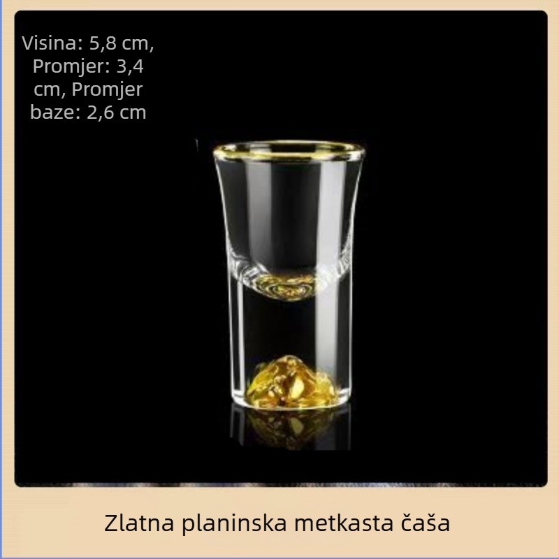 Set čaša za vino od kristalnog stakla – Weimu, kapacitet 1-100 ml, stil nacionalnog trenda, s logotipom