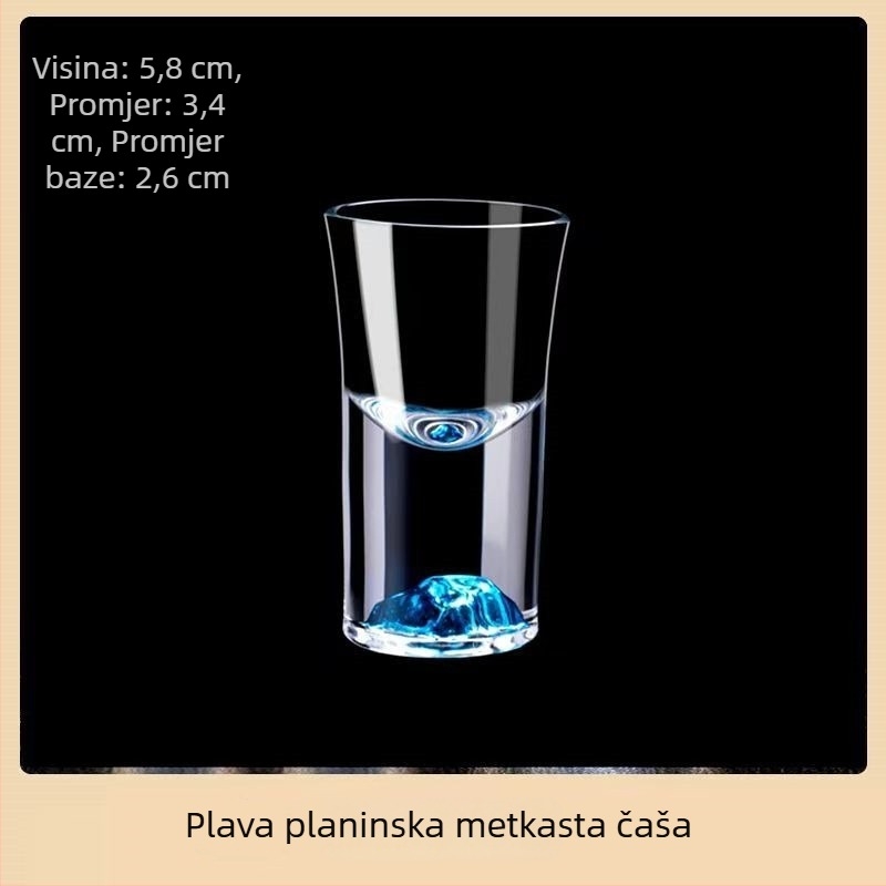 Set čaša za vino od kristalnog stakla – Weimu, kapacitet 1-100 ml, stil nacionalnog trenda, s logotipom