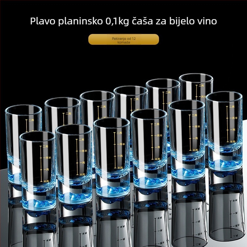 Set čašica za liker za kućnu uporabu — staklo, kineski stil, papirnata kutija, izdanje ljeto 2021, vrhunska kvaliteta