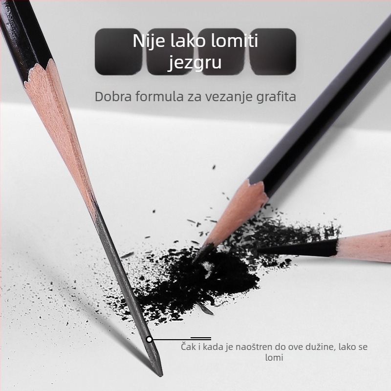 Montmartre set olovaka za skicu — papirnato kućište, pakiranje u pladnju, 12/10 pakiranje, olovke za skicu