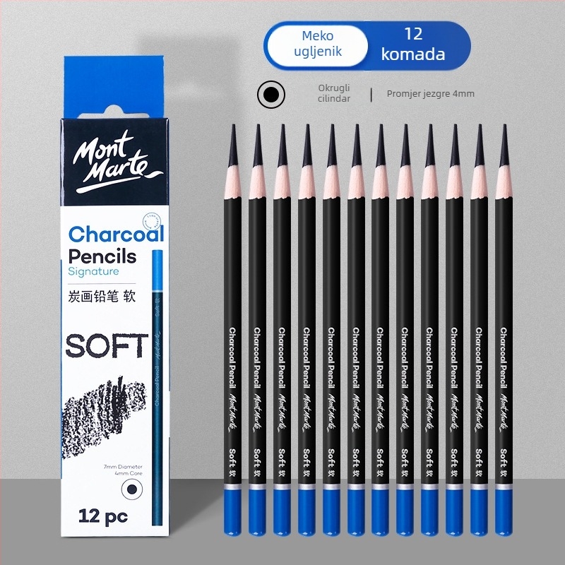 Montmartre set olovaka za skicu — papirnato kućište, pakiranje u pladnju, 12/10 pakiranje, olovke za skicu