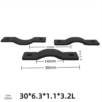 Kabelska stezaljka, metalni klip tipa mosta za učvršćivanje vodiča