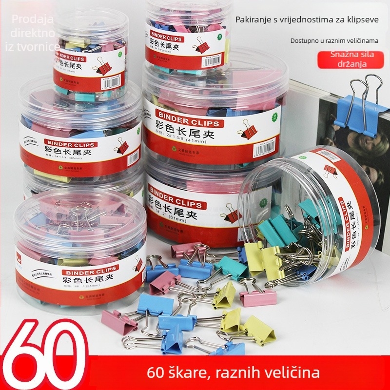 Yishen metalna mapa za račune s klipovima: long tail clip, dovetail clip, fishtail clip