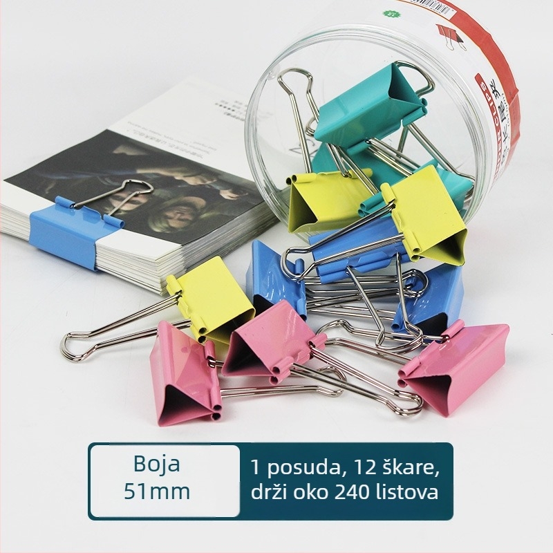 Yishen metalna mapa za račune s klipovima: long tail clip, dovetail clip, fishtail clip