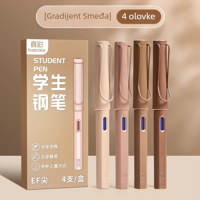 Brisivo pero za učenike, plastično kućište, sustav kartridža s tintom, nehrđajući čelik vrh, model LZ-ZCGB