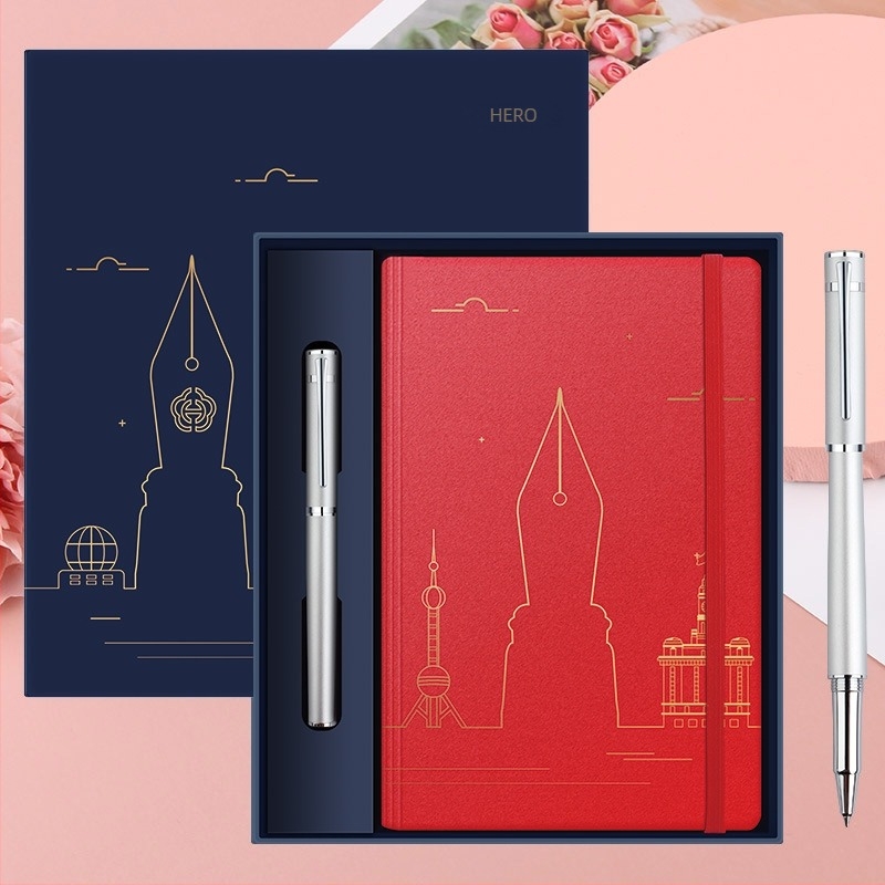 HERO Explorer nalivpero set, metalno kućište, iridij nib, zamjenjivi spremnik za tintu, pogodan poslovni poklon