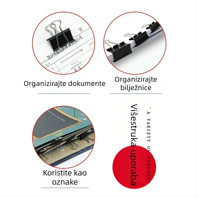 Novčanik – Dovetail klip, Organizator dokumenata, Metal, Brand M&G