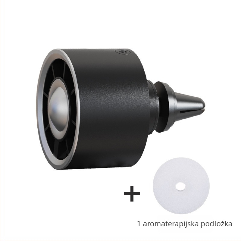 Automobilski USB ventilator s ambijentalnim osvjetljenjem, 3 brzine, bezčetkasti motor, buka ispod 36 dB