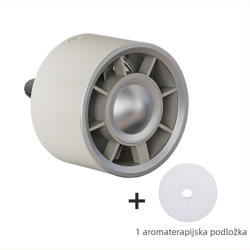 Automobilski USB ventilator s ambijentalnim osvjetljenjem, 3 brzine, bezčetkasti motor, buka ispod 36 dB