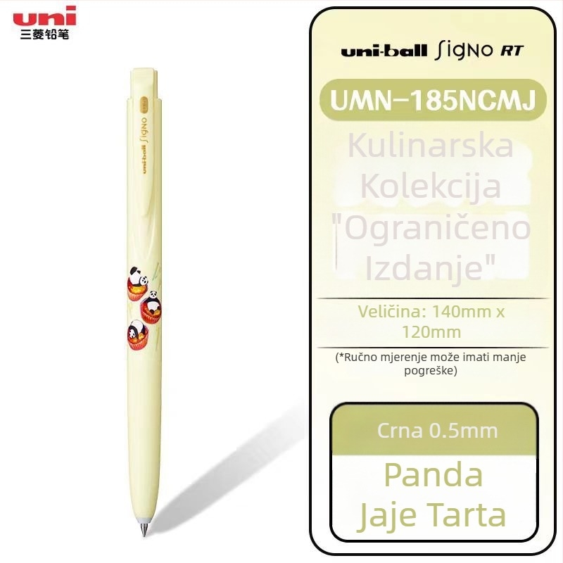 Gel olovka Uni Mitsubishi UMN-155, tinta na bazi vode, 0,38 mm vrh, neizbrisivo