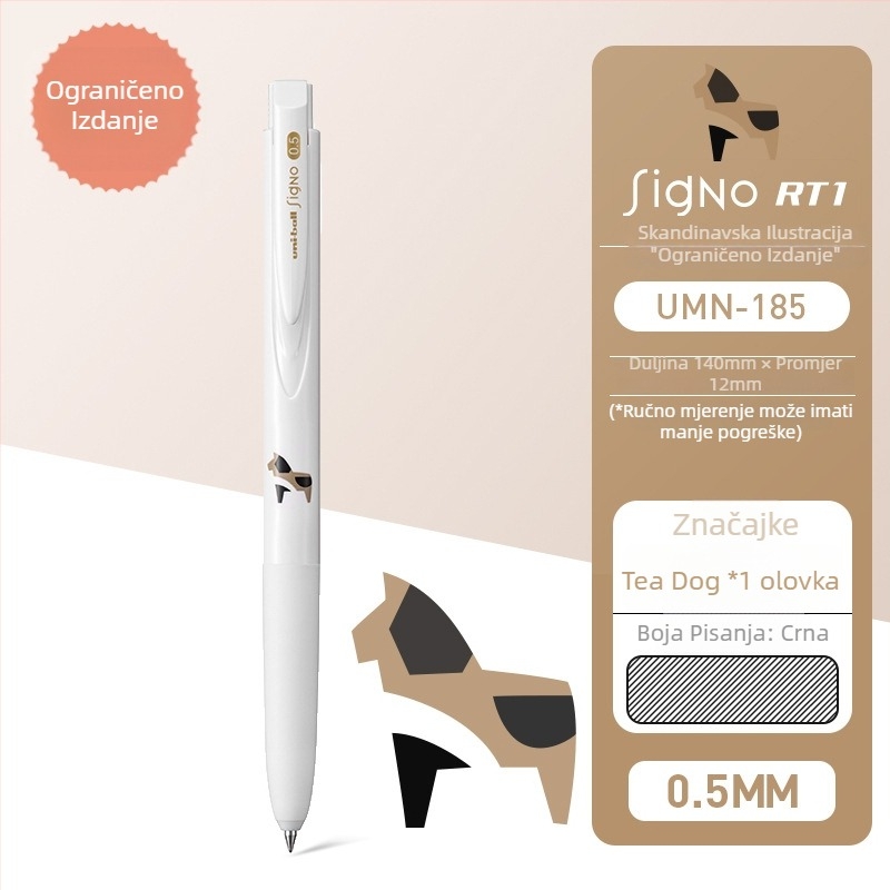 Gel olovka Uni Mitsubishi UMN-155, tinta na bazi vode, 0,38 mm vrh, neizbrisivo