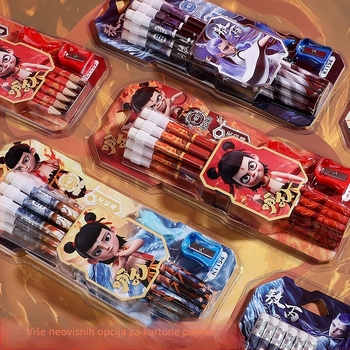 HB okrugle drvene olovke – set za početnike, crtani dizajn za djecu, osnovna škola