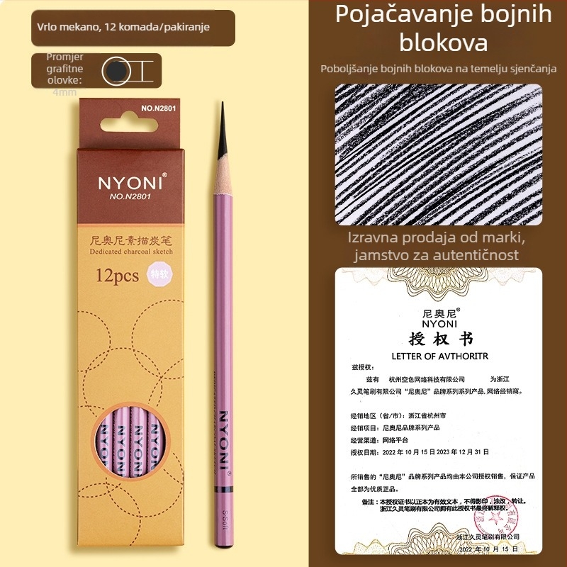 Neoni transformabilna meka olovka s drvenim kućištem, olovka s više glava i građevinska olovka