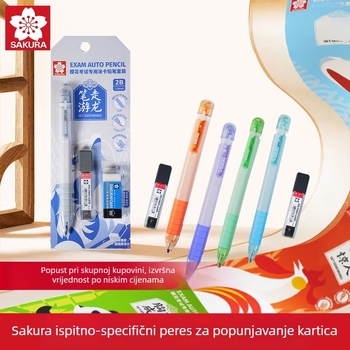 Mehanički olovka za ispite, model XES1018C, plastično kućište, posebno za crtanje kartica, olovka za ispite