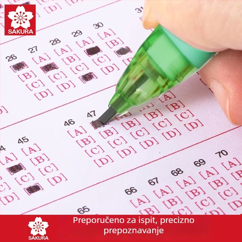 Mehanički olovka za ispite, model XES1018C, plastično kućište, posebno za crtanje kartica, olovka za ispite