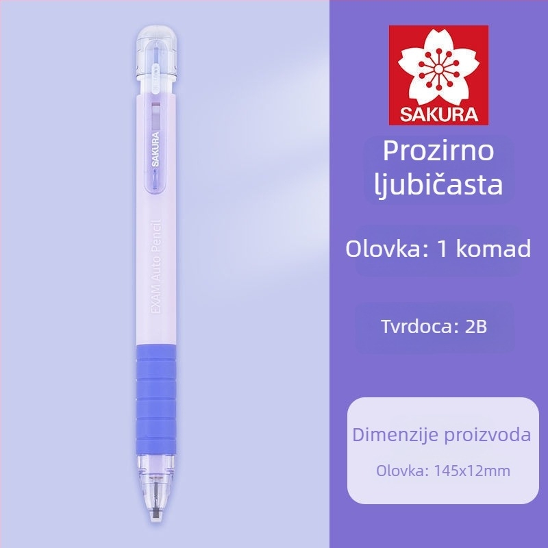 Mehanički olovka za ispite, model XES1018C, plastično kućište, posebno za crtanje kartica, olovka za ispite