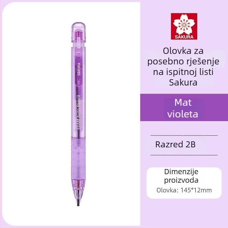 Mehanički olovka za ispite, model XES1018C, plastično kućište, posebno za crtanje kartica, olovka za ispite