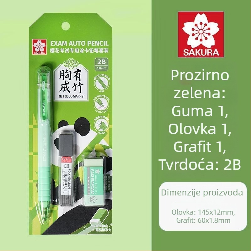 Mehanički olovka za ispite, model XES1018C, plastično kućište, posebno za crtanje kartica, olovka za ispite