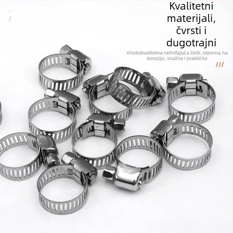 Stezaljka za crijevo od 201 nehrđajućeg čelika, američkog stila, za plinske cijevi, nominalni promjer 10-200 mm