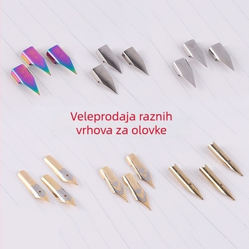 Metalni nib za pisanje za zamjenu — rezervni nib, pakirano na veliko