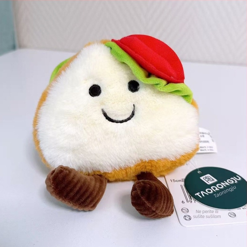 Plush igračka u obliku torte, desertna serija, PP pamuk punjenje, visokokvalitetni pliš, za uzrast 7-14