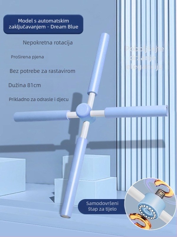 Yoga elastična traka za otvaranje leđa i ramena, korekcija držanja, stojeći križni položaj, svila