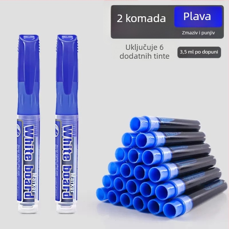 Marker za ploču s vodnom bazom, širokim vrhom, lako brisanje, za nastavnike — Brand Olympic Entertainment