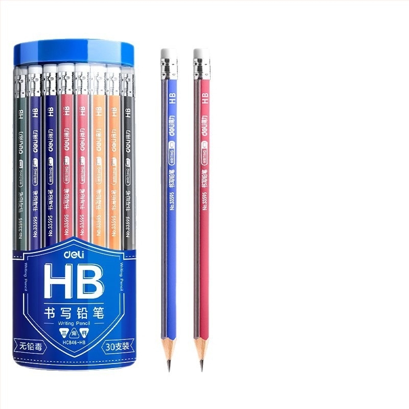 Deli okrugla drvena olovka 2B za vrtić