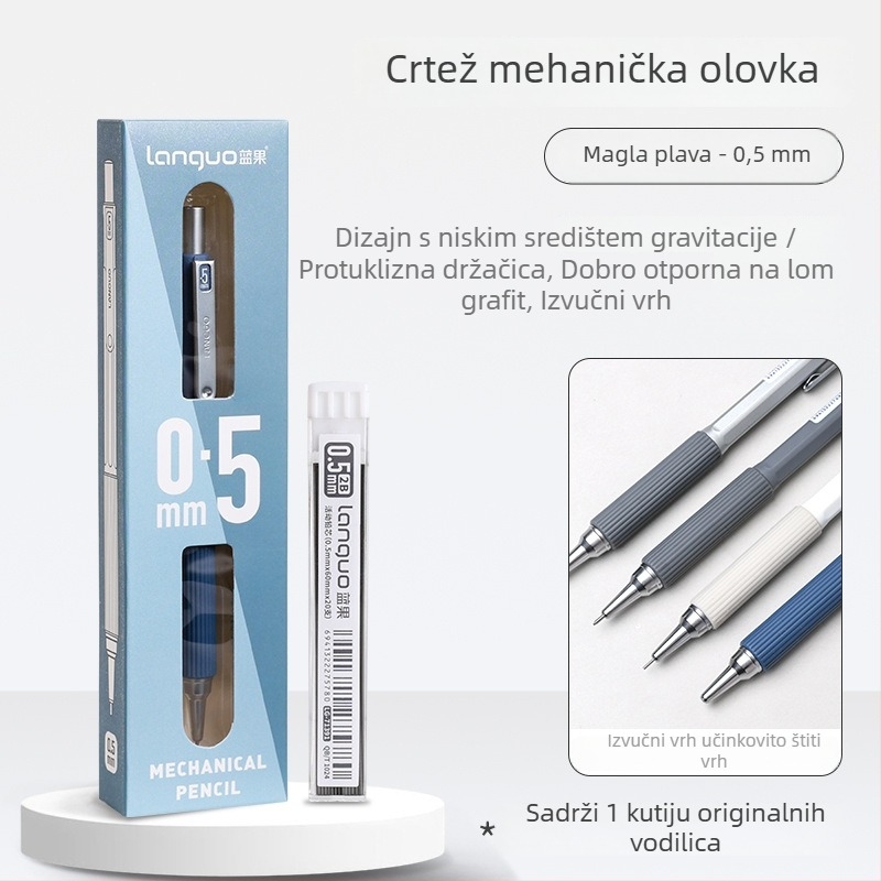 Mehanička olovka, metalno tijelo, bez potrebe za oštrenjem, za pisanje.