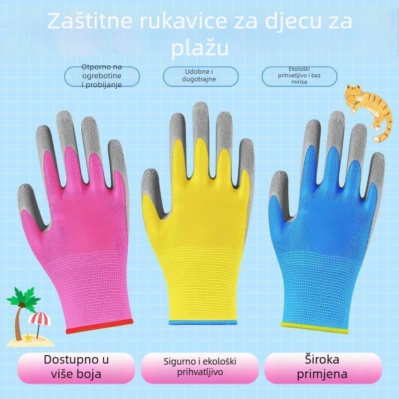 Dječje zaštitne rukavice za vrtlarenje — otporne na probijanje, vodonepropusne, protuklizne, za berbu ostriga — Maidexin, 360 g