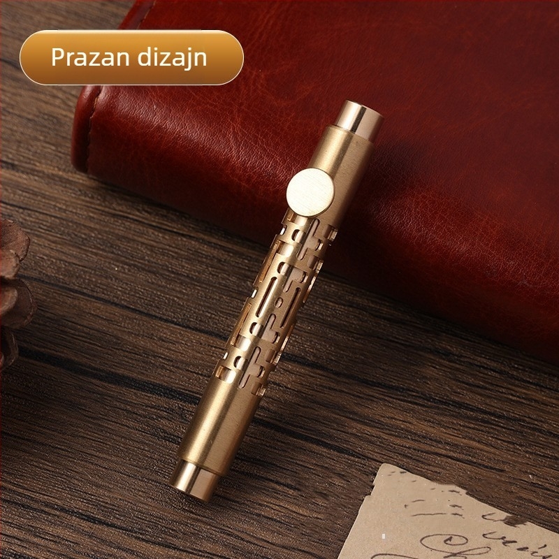 Retro džepno pero s mastilom, serija 86, metalno tijelo, sustav upijanja mastila, metalna vrh, mogućnost ispisa logotipa