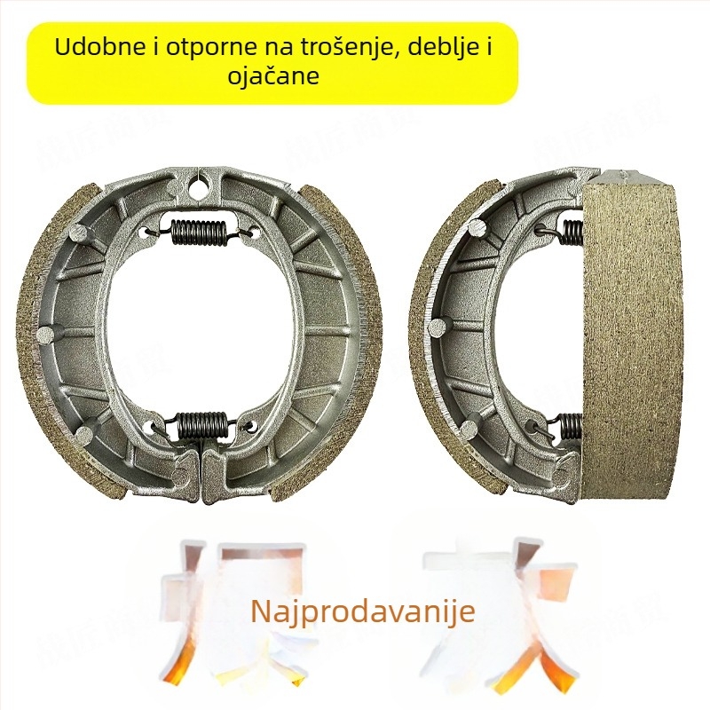 Kočničke pločice za bubanj kočnice motocikla GS125 – bez azbesta, marke Jianhao, kompatibilne s CG125/130