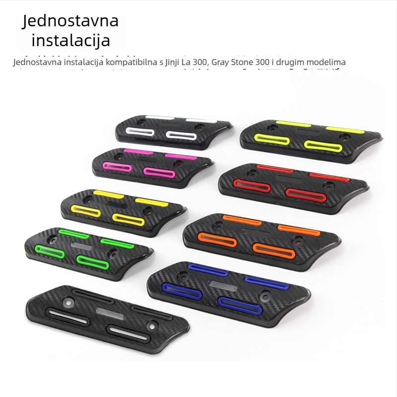 Univerzalni poklopac zaštite ispušnog sustava ABS-a za Jinji 300 – Model XG-332, off-road motocikl, dekorativna izolacija topline