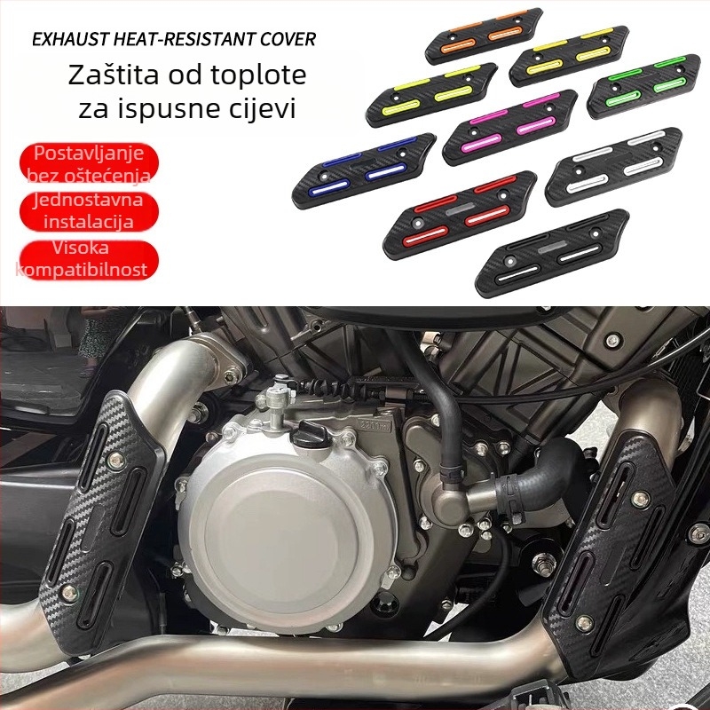 Univerzalni poklopac zaštite ispušnog sustava ABS-a za Jinji 300 – Model XG-332, off-road motocikl, dekorativna izolacija topline