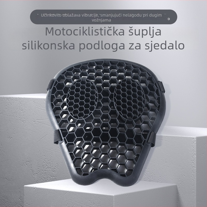 Youtai 086 silikon jastučić za sjedalo motocikla – prozračan, ublažava udarce, univerzalna prilagodba